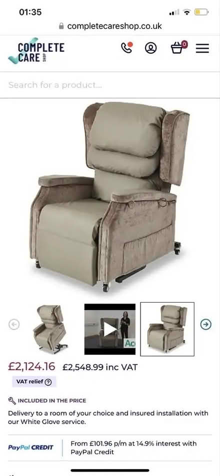 Photo of free Accora Riser Recliner chair (Coppetts Wood N12) #1