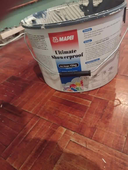 Photo of free Maipei shower adhesive and Maipei grout (Doddington PE15) #1
