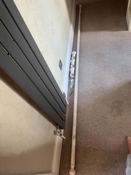 Photo of free White wooden curtain pole (Wokingham RG40) #2