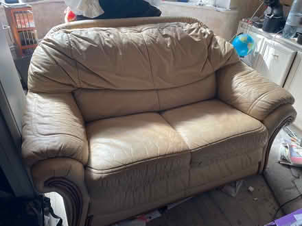 Photo of free Leather 2 seater settee (Blackpool FY3) #3