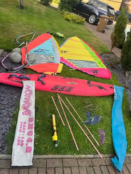 Photo of free 90s wind surf board 2 sails plus accessories (Fairmilehead EH10) #3