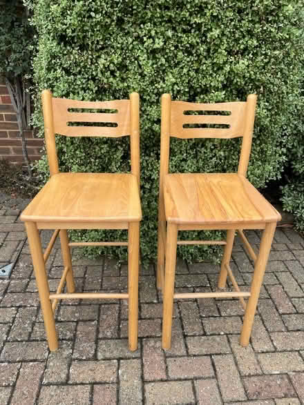 Photo of free Pine Bar Stools (Bracknell RG12) #1