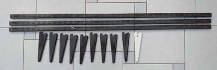 Photo of free "Spur" shelf racking system, brown (mostly) (Woosehill RG41) #1