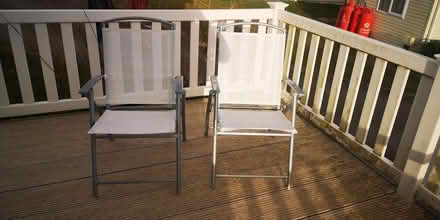 Photo of free Two white folding garden chairs (BN10) #1