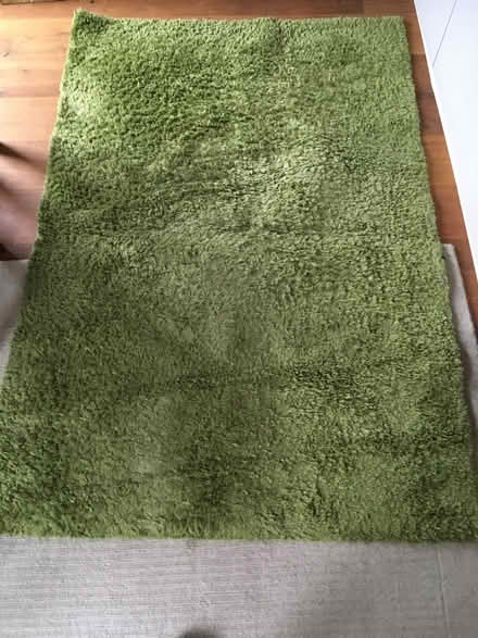 Photo of free Shaggy green carpet 120x170 (Great Shelford CB22) #3