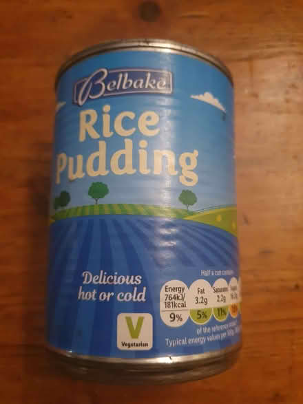 Photo of free Tinned rice pudding Lidl x8 past best before date (Tilehurst RG31) #1