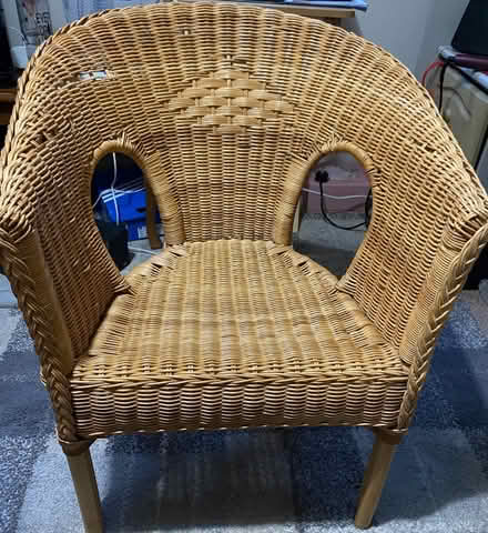 Photo of free Wicker armchair (Eastwood Leigh on sea SS9) #1