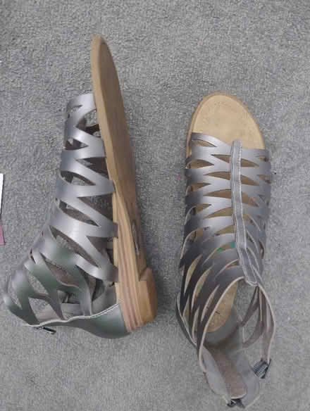 Photo of free Size 11 silver sandals (Stopsley LU2) #1