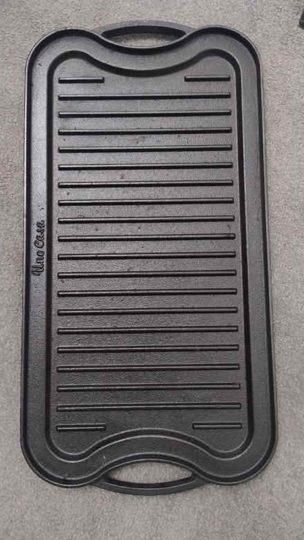 Photo of free Double Sided Cast Iron Griddle Plate 50 X 25cm (Stopsley LU2) #1