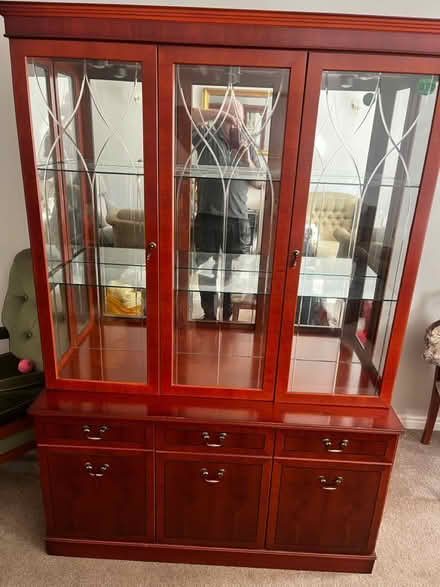 Photo of free Wooden side board with display unit (Trimdon village) #1
