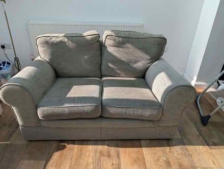 Photo of free 2 seat sofa, grey, good condition (Ruislip UB10) #1