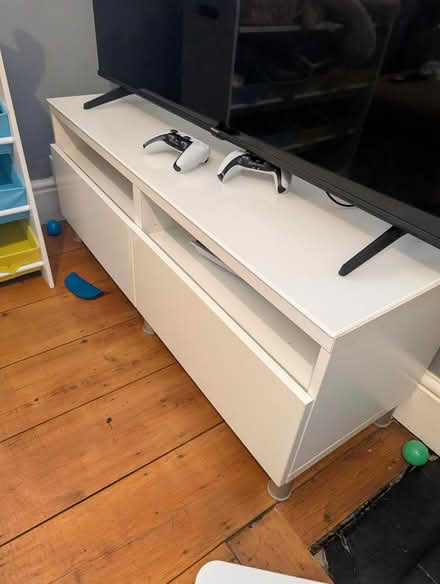 Photo of free White TV stand (Grantham) #1