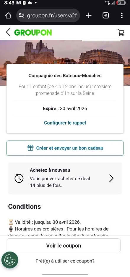 Photo of free 2 paris boat trips for children (Birmingham) #1