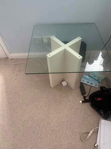 Photo of free Glass coffee table (Beddington) #1