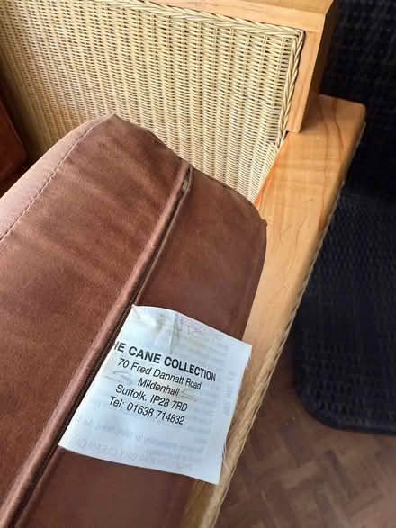 Photo of free Wicker and cane sofa set (Cooden TN39) #2