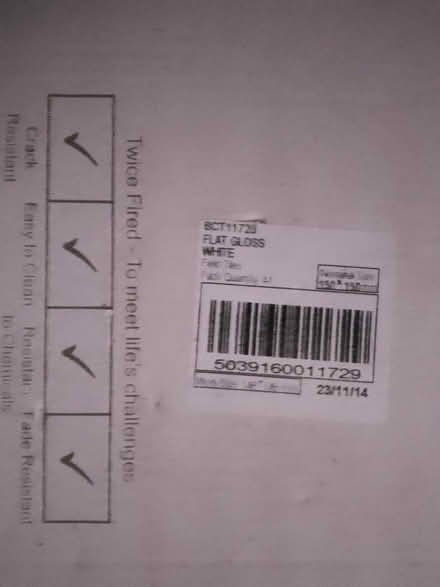 Photo of free White standard size ceramic tiles (SE14 6HS) #3