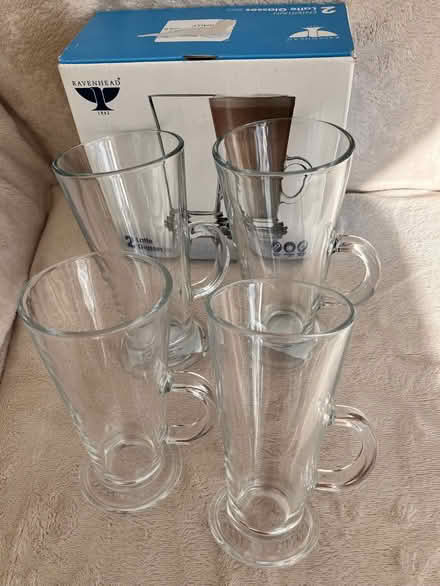 Photo of free 4 latte glasses (Rothley LE7) #1