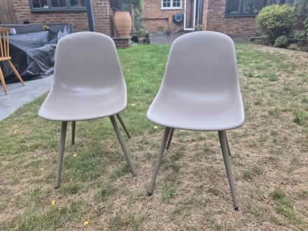 Photo of free Two matching kitchen chairs (Crondall) #3