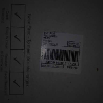 Photo of free White standard size ceramic tiles (SE14 6HS) #1