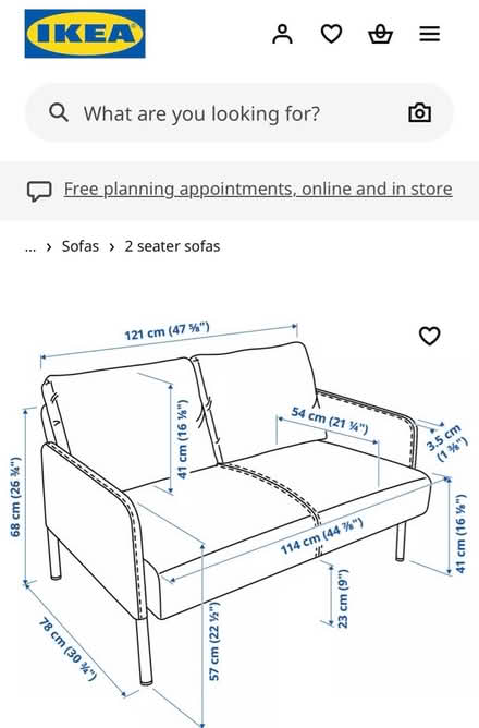 Photo of free Small Ikea sofa (Croughton nr Chester CH2) #4