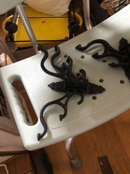 Photo of free Pair Wrought iron coat hangers (East Watertown) #1