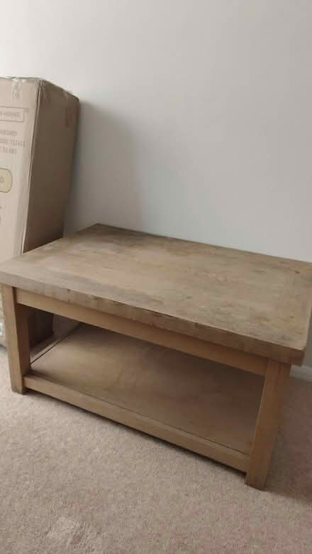 Photo of free Solid wood coffee table (Sawston) #2