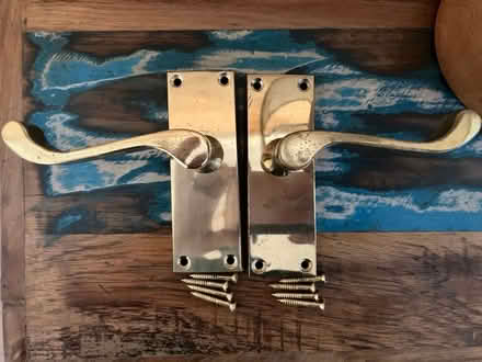 Photo of free Brass door handles (PE30) #1