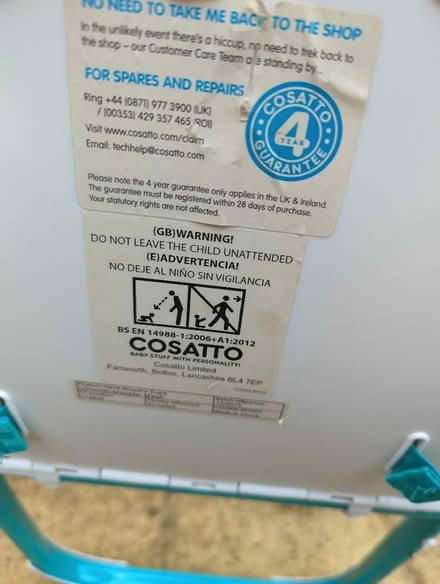 Photo of free Highchair (Malvern Link WR14) #3