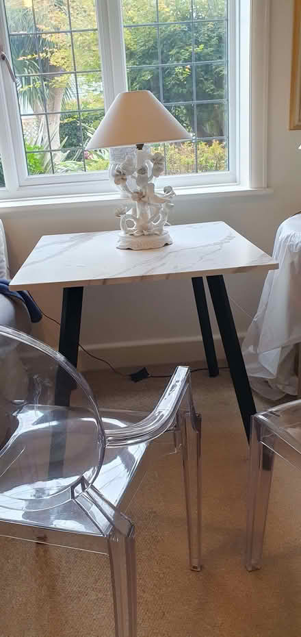 Photo of free Italian-style marble effect bistro table (Broadwater BN14) #1