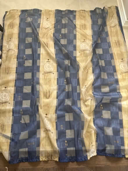 Photo of free Shower curtain and hangers (Southwest Oakville) #1