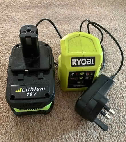 Photo of free Ryobi charger and battery (Formby Village) #1