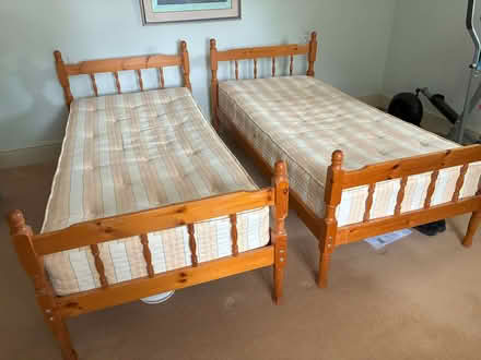 Photo of free Two 3ft Single Pine Beds (Malvern Link WR13) #1