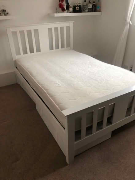 Photo of free Small double bed & mattress (Bodicote OX15) #1