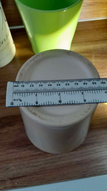 Photo of free Ceramic plant pot, cream (Boscombe BH5) #2