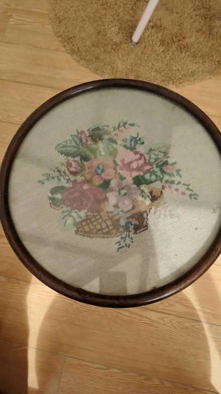 Photo of free Beautiful embroidery glass table (Sawston) #1