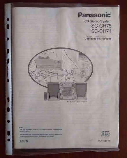 Photo of free Panasonic Stereo System SC-CH74 (Kenilworth CV8) #2