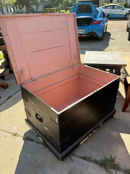 Photo of free Antique hope chest on wheels (Canton-Sheldon/Ford) #1