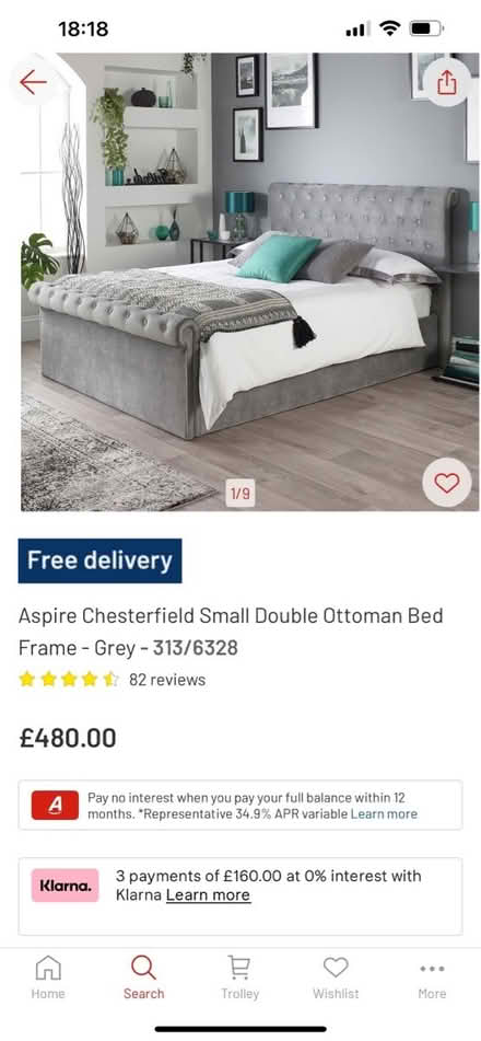 Photo of free Double sleigh bed base (Dursley) #1