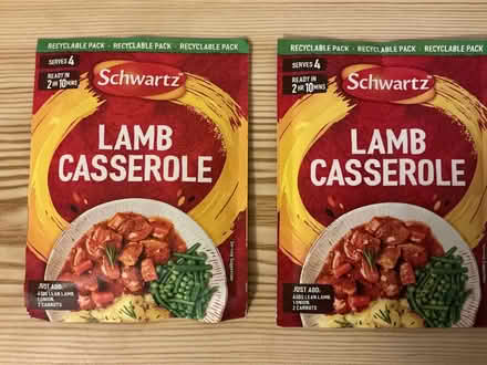 Photo of free 2 packets lamb casserole sauce mix (Walkley S6) #1