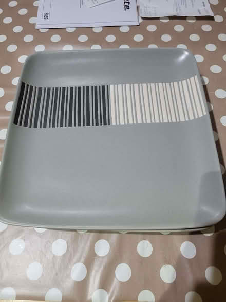 Photo of free 4 large square plates (Courtlands WD25) #2