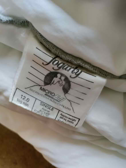 Photo of free 12 tog single duvet (California DE22) #1