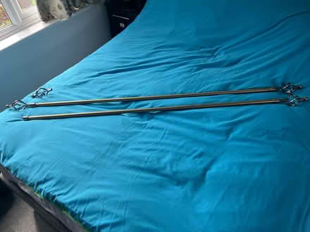 Photo of free 2 metal curtain poles (CR5) #1