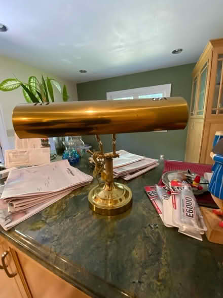 Photo of free Desk lamp - “brass like” (Fanwood) #3