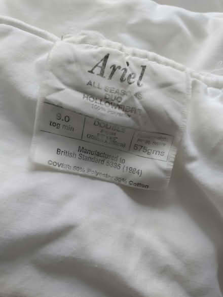 Photo of free 9 tog double duvet. (California DE22) #1