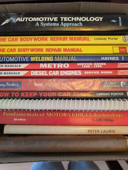Photo of free Box of car manuals (Newnham Terrace,) #1