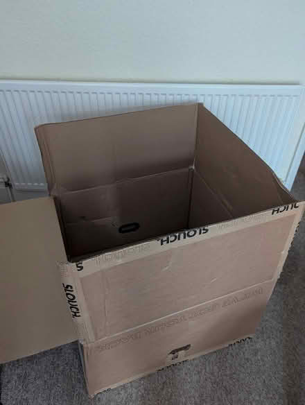 Photo of free Large cardboard box with handles (Queens Park, BN2) #1