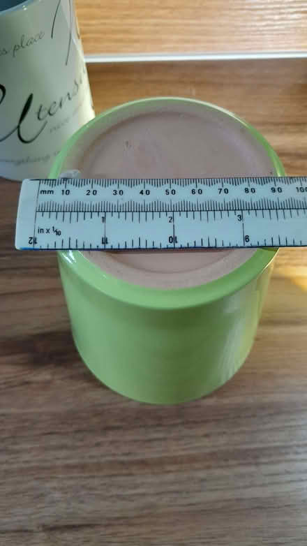 Photo of free Ceramic plant pot, lime green (Boscombe BH5) #2