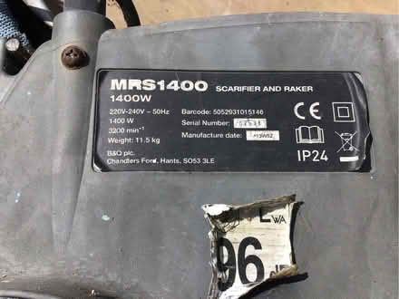 Photo of free Electric Garden Scarifier (IP4) #4