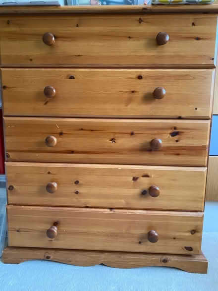 Photo of free Lovely wooden chest of draws (Epsom KT18) #1