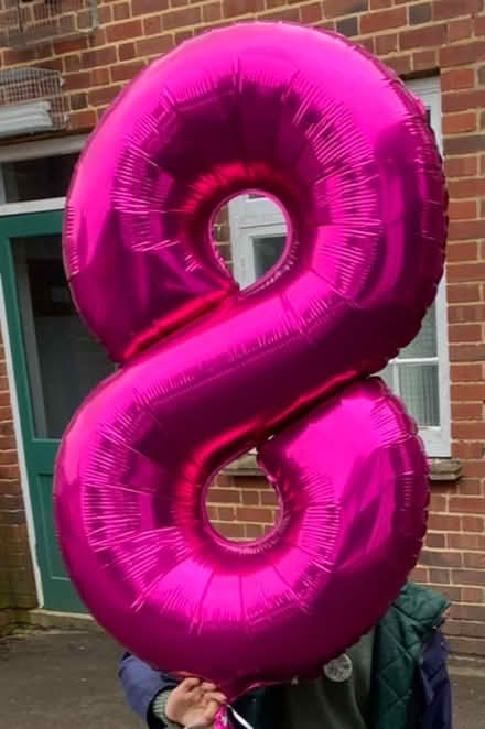 Photo of free Large pink 8 balloon (Chilbolton Ave, SO22 5RQ) #1